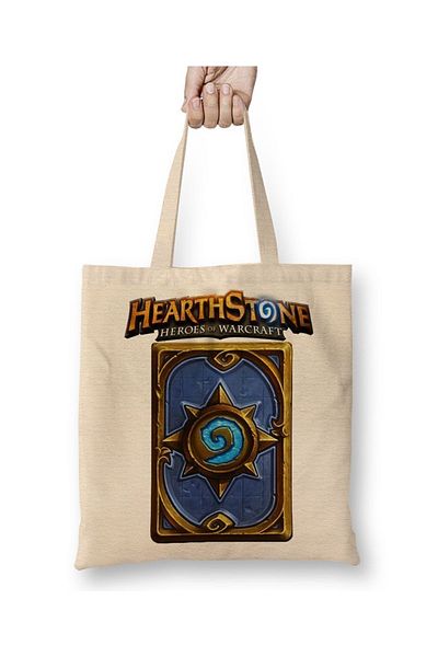 Baskı Dükkanı Υφασμάτινη τσάντα Hearthstone Warcraft με μακριά λαβή