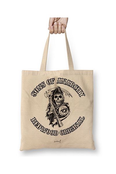 Baskı Dükkanı Υφασμάτινη τσάντα Sons Of Anarchy με μακριά λαβή
