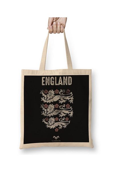 Baskı Dükkanı Υφασμάτινη τσάντα Vonker England με μακριά λαβή