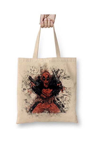 Baskı Dükkanı Deadpool Marvel Franciss tkanina Torba duga Sa ručkom
