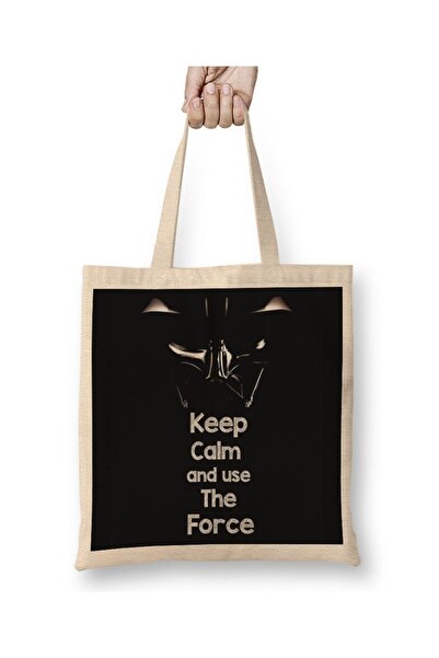 Baskı Dükkanı Force Cloth Torba Long Sa ručkom