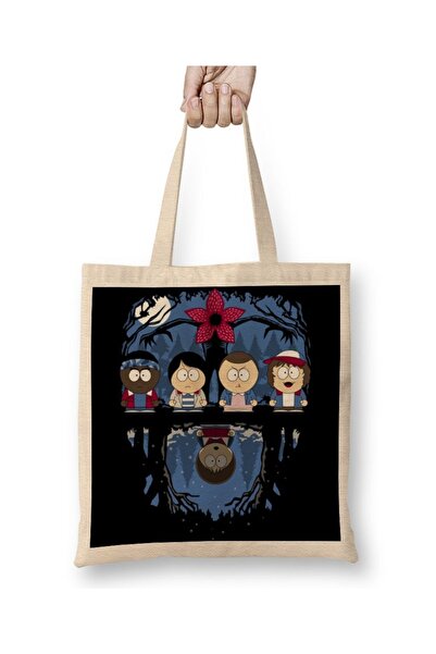 Baskı Dükkanı Stranger Things Geantă din pânză Stranger Park cu mâner lung