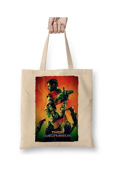 Baskı Dükkanı Thor Ragnarok υφασμάτινη τσάντα με μακριά λαβή