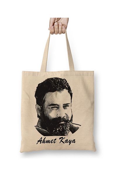 Baskı Dükkanı Υφασμάτινη τσάντα Ahmet Kaya με μακριά λαβή