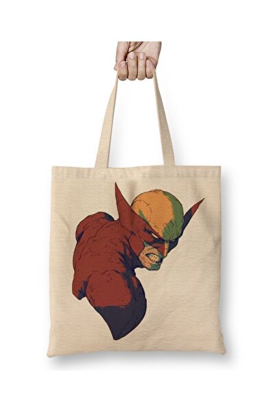Baskı Dükkanı Wolverine X Men odeća Torba duga Sa ručkom