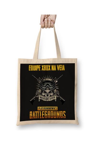 Baskı Dükkanı Equipe Xbox Na Veia Battlegrounds Tkanina Torba Duga Sa ručkom