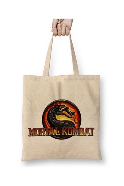 Baskı Dükkanı Υφασμάτινη τσάντα Dragao Mortal Kombat με μακριά λαβή