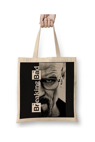 Baskı Dükkanı Breaking Bad υφασμάτινη τσάντα με μακριά λαβή