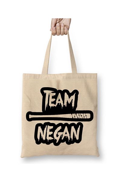 Baskı Dükkanı Υφασμάτινη τσάντα Team Negan με μακριά λαβή