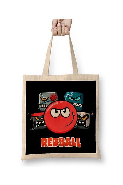 Baskı Dükkanı Red Ball 4 The Crew Tazza υφασμάτινη τσάντα με μακριά λαβή