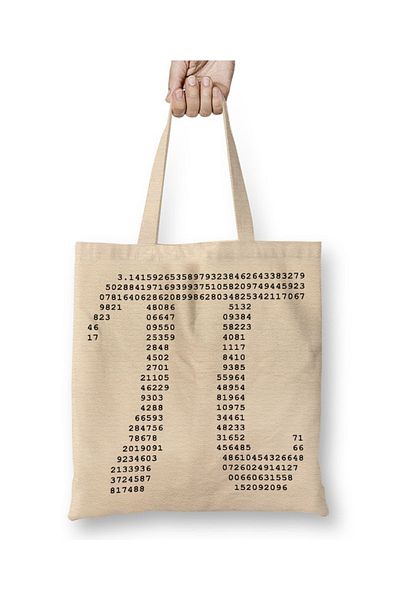 Baskı Dükkanı Πανί τσάντα ειδικής σχεδίασης Math Special Design με μακριά λαβή