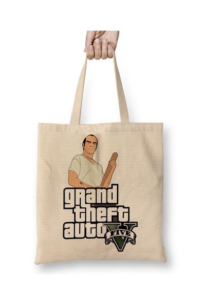 Baskı Dükkanı Grand Theft Auto GTA V Trevor Odeća Torba Duga Sa ručkom