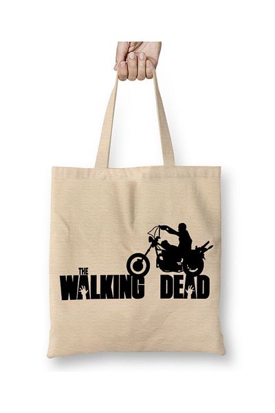 Baskı Dükkanı The Walking Dead υφασμάτινη τσάντα με μακριά λαβή