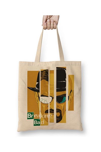 Baskı Dükkanı Breaking Bad υφασμάτινη τσάντα με μακριά λαβή