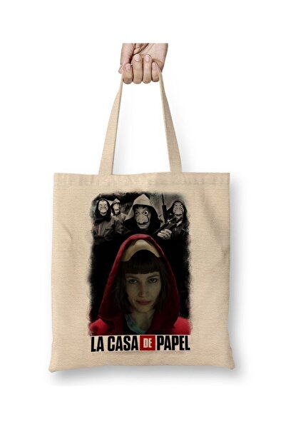 Baskı Dükkanı La Casa De Papel Tkanina Torba Duga Sa ručkom