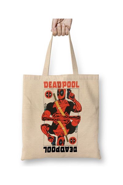 Baskı Dükkanı Υφασμάτινη τσάντα Deadpool με μακριά λαβή