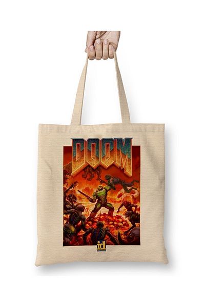Baskı Dükkanı Υφασμάτινη τσάντα Doom Hurt Me Plenty με μακριά λαβή
