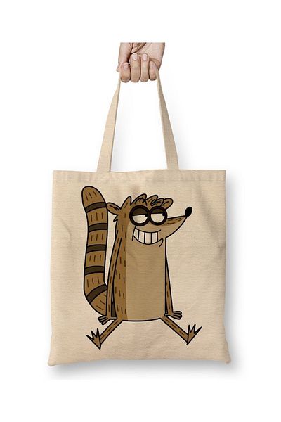 Baskı Dükkanı Κανονική Εμφάνιση Rigby 02 υφασμάτινη τσάντα με μακριά λαβή