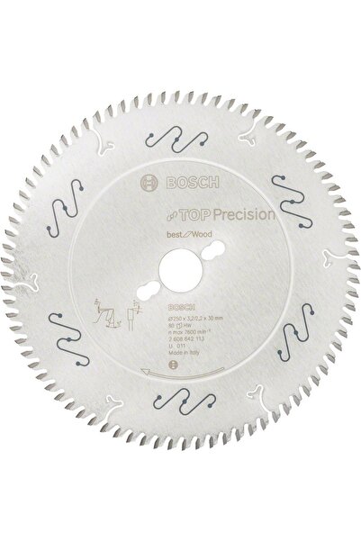 Bosch Best For Wood 250x30 mm 80 Diş