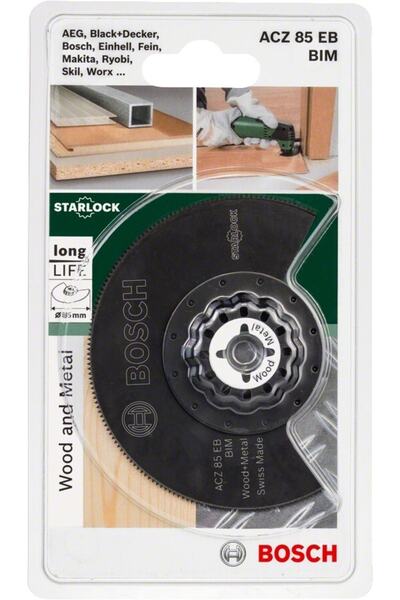 Bosch Bım Acz 85 Eb Ahşap Ve Metal Için Segman Testere Bıçağı 85 Mm - 2609256943
