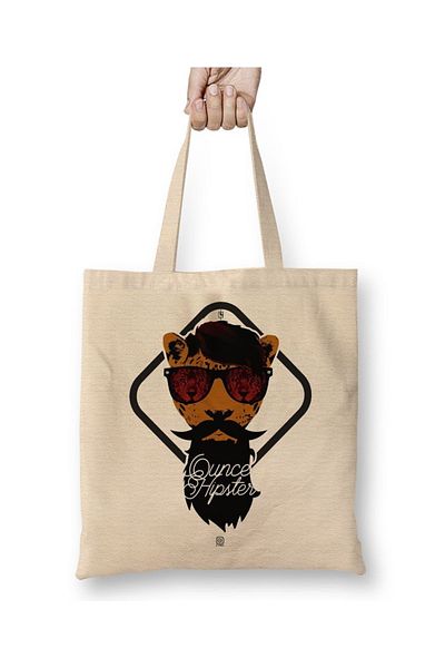Baskı Dükkanı Geantă din pânză Once Hipster cu mâner lung