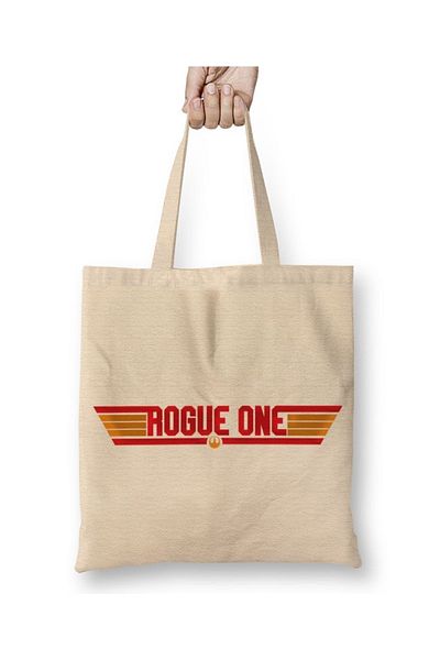Baskı Dükkanı Top Gun Rogue One υφασμάτινη τσάντα με μακριά λαβή