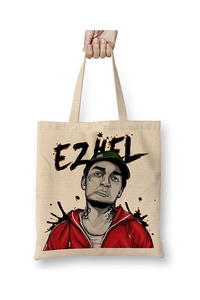 Baskı Dükkanı Ezhel Illustration υφασμάτινη τσάντα με μακριά λαβή