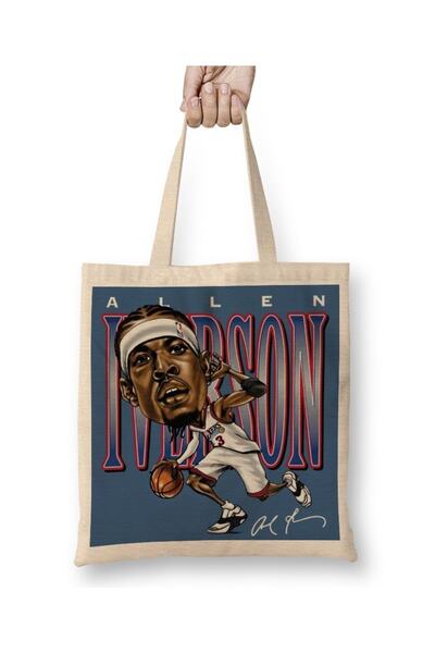 Baskı Dükkanı Allen Iverson tkanina Torba duga Sa ručkom