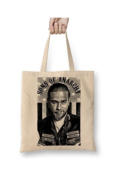 Baskı Dükkanı Majica Sons Of Anarchy President Jax Teller Torba Duga Sa ručkom