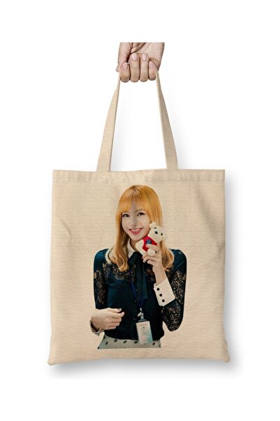 Baskı Dükkanı Blackpink Lisa Tkanina Torba Duga Sa ručkom