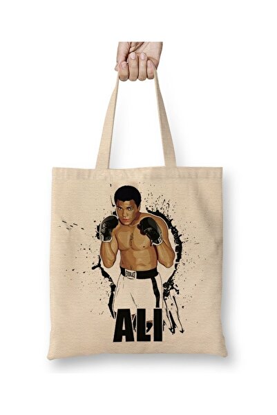 Baskı Dükkanı Muhammad Ali Boks 04 Tkanina Torba Duga Sa ručkom