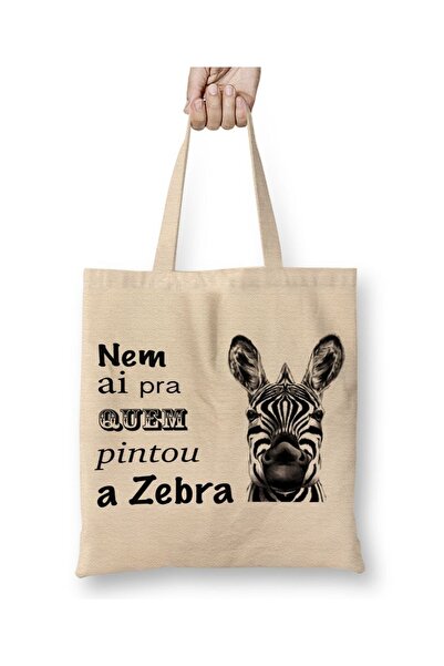 Baskı Dükkanı Deu Zebra tkanina Torba dugačka Sa ručkom