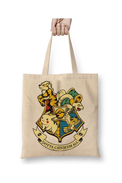 Baskı Dükkanı Pokemon Gotta Catch'em All Cloth Torba Long Sa ručkom