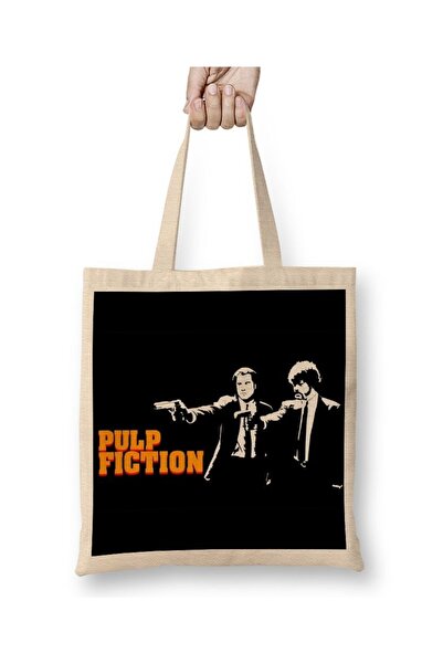 Baskı Dükkanı Pulp Fiction tkanina Torba duga Sa ručkom