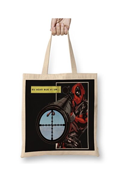 Baskı Dükkanı Deadpool Big Gun 2 Tkanina Torba Duga Sa ručkom