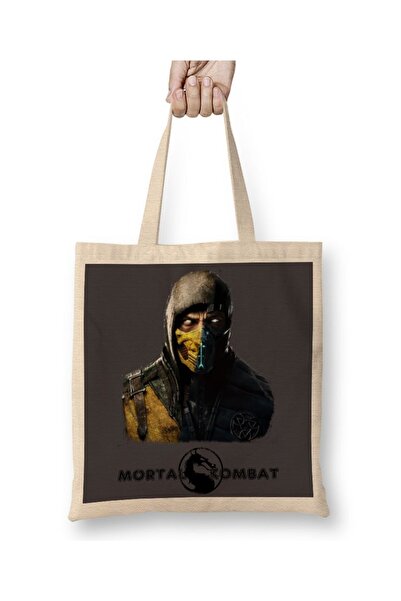 Baskı Dükkanı Mortal Kombat Scorpion i Sub Zero 2 odeća Torba duga Sa ručkom