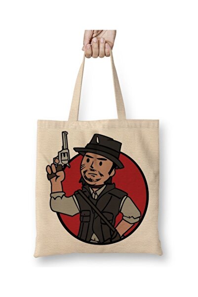 Baskı Dükkanı John Marston Vault Boy tkanina Torba duga Sa ručkom