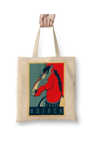 Baskı Dükkanı Bojack We Trust υφασμάτινη τσάντα με μακριά λαβή