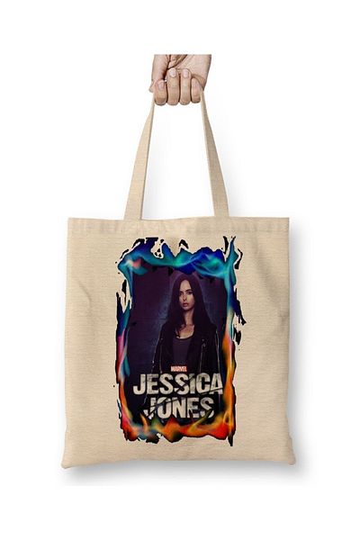 Baskı Dükkanı Υφασμάτινη τσάντα Marvel Jessica Jones με μακριά λαβή