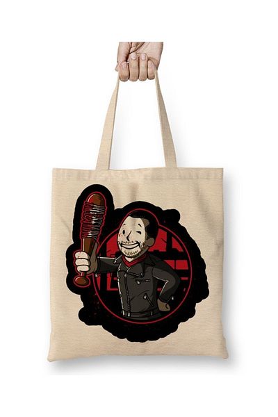 Baskı Dükkanı Υφασμάτινη τσάντα Negan Boy με μακριά λαβή