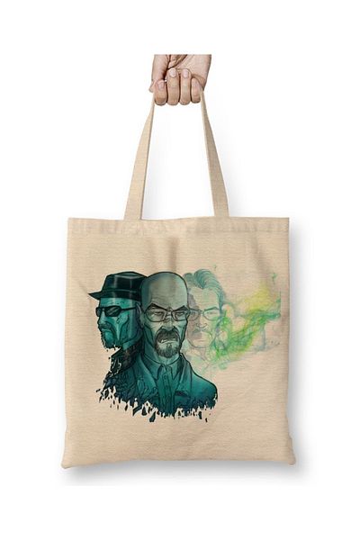 Baskı Dükkanı Breaking Bad Θυμηθείτε το όνομά μου υφασμάτινη τσάντα με μακριά λαβή