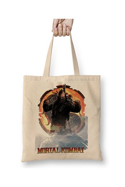 Baskı Dükkanı Mortal Kombat Apocalypse Game Cloth Torba Long Sa ručkom