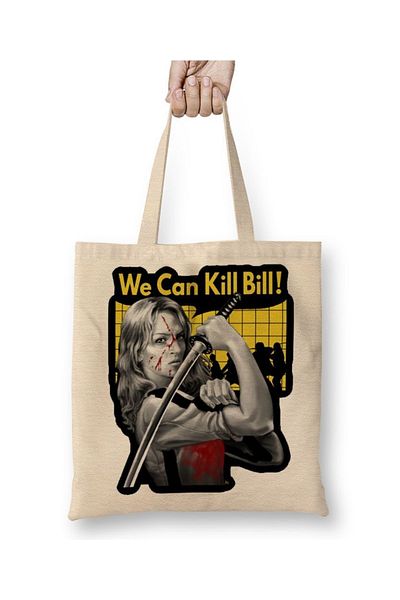 Baskı Dükkanı Μπορούμε να σκοτώσουμε Bill Tote Bag με μακριά λαβή