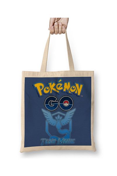 Baskı Dükkanı Pokemon Go Team Mystic υφασμάτινη τσάντα με μακριά λαβή
