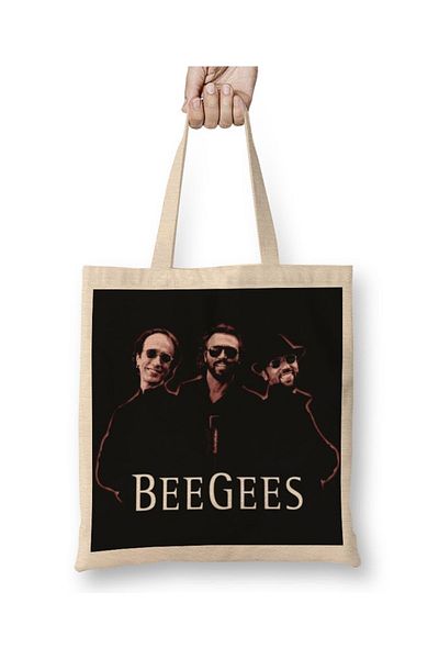 Baskı Dükkanı Bee Gees One Night Only υφασμάτινη τσάντα με μακριά λαβή
