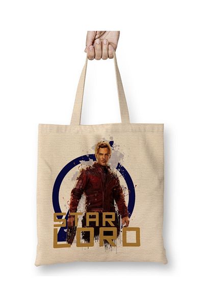 Baskı Dükkanı Υφασμάτινη τσάντα Avengers Star Lord με μακριά λαβή