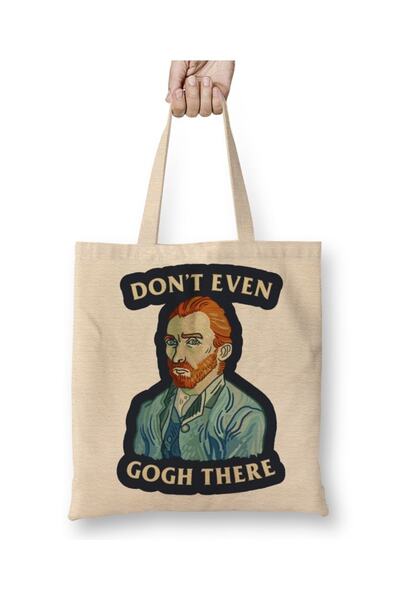 Baskı Dükkanı Van Gogh Ne iščakaj tamo platno Torba dugo Sa ručkom