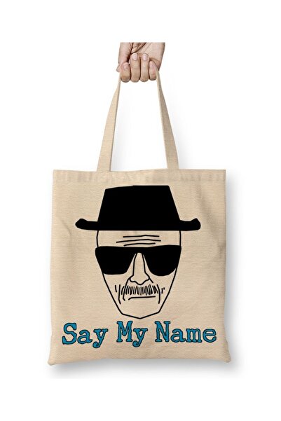 Baskı Dükkanı Υφασμάτινη τσάντα Heisenberg Say My Name με μακριά λαβή