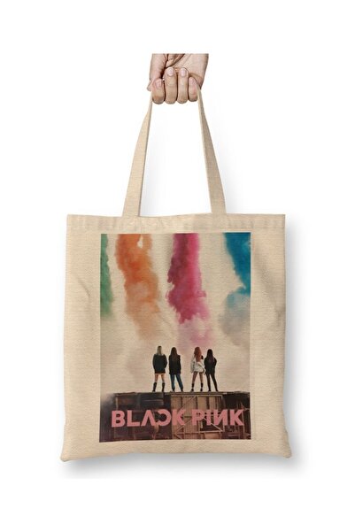 Baskı Dükkanı Blackpink 09 Tkanina Torba Duga Sa ručkom