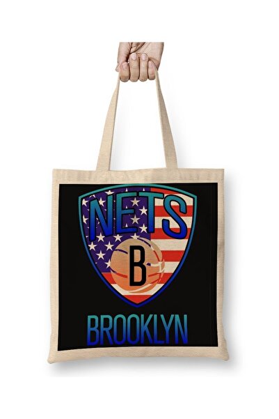 Baskı Dükkanı Brooklyn City košarkaška lopta Torba duga Sa ručkom